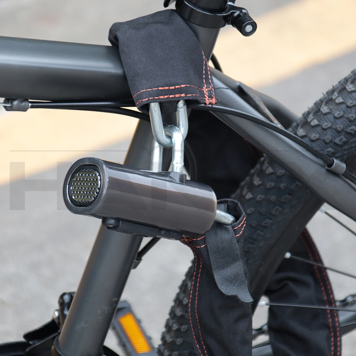 

STLF New Arrival High Anti-Theft Security 120db Alarm Bicycle Chain Lock Safety IP67 Waterproof Dust-proof Chain Bike Lock