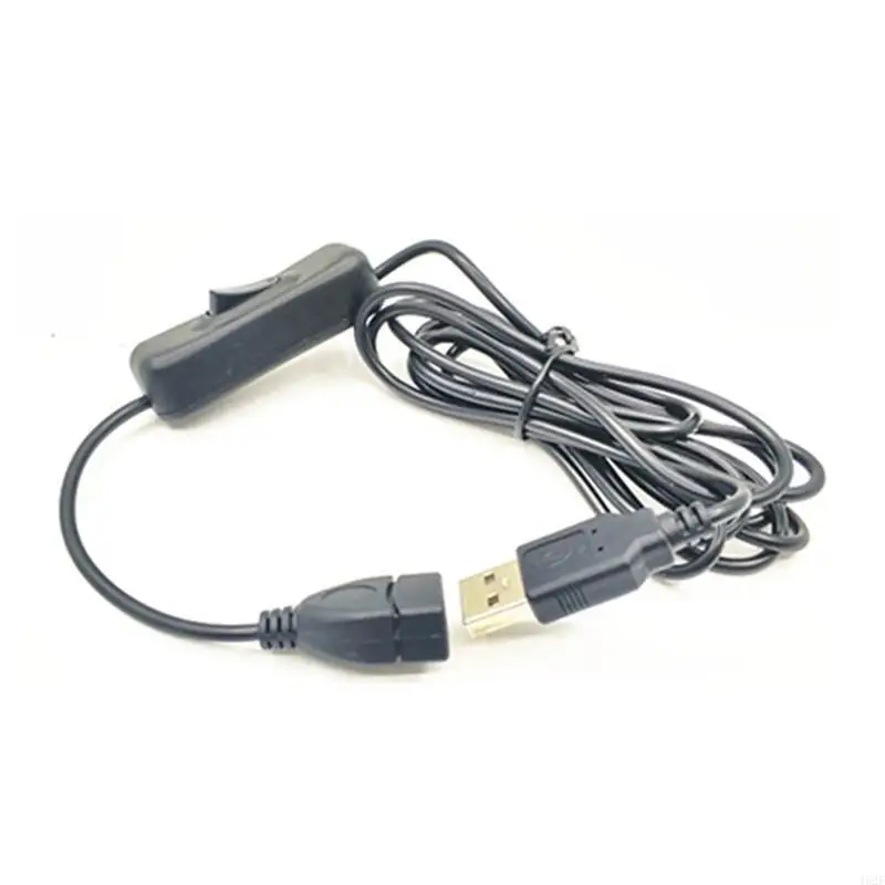 462E Straight-headed USB2.0 Extension Cable Cord with On Off Button Support 480Mbps Data Transfer & Charging for Keyboard