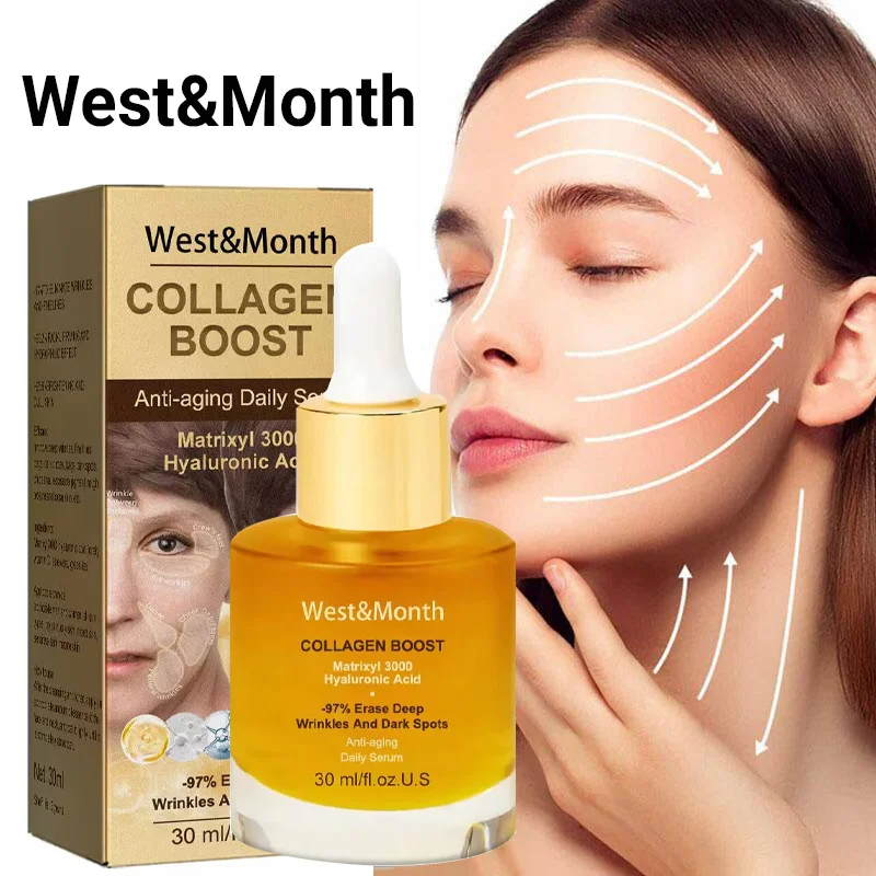 Collagen Wrinkle Remover Face Serum Anti Aging Whitening Moisturizing Fade Fine Lines Dark Spots Beauty Brighten Care Cosmetics