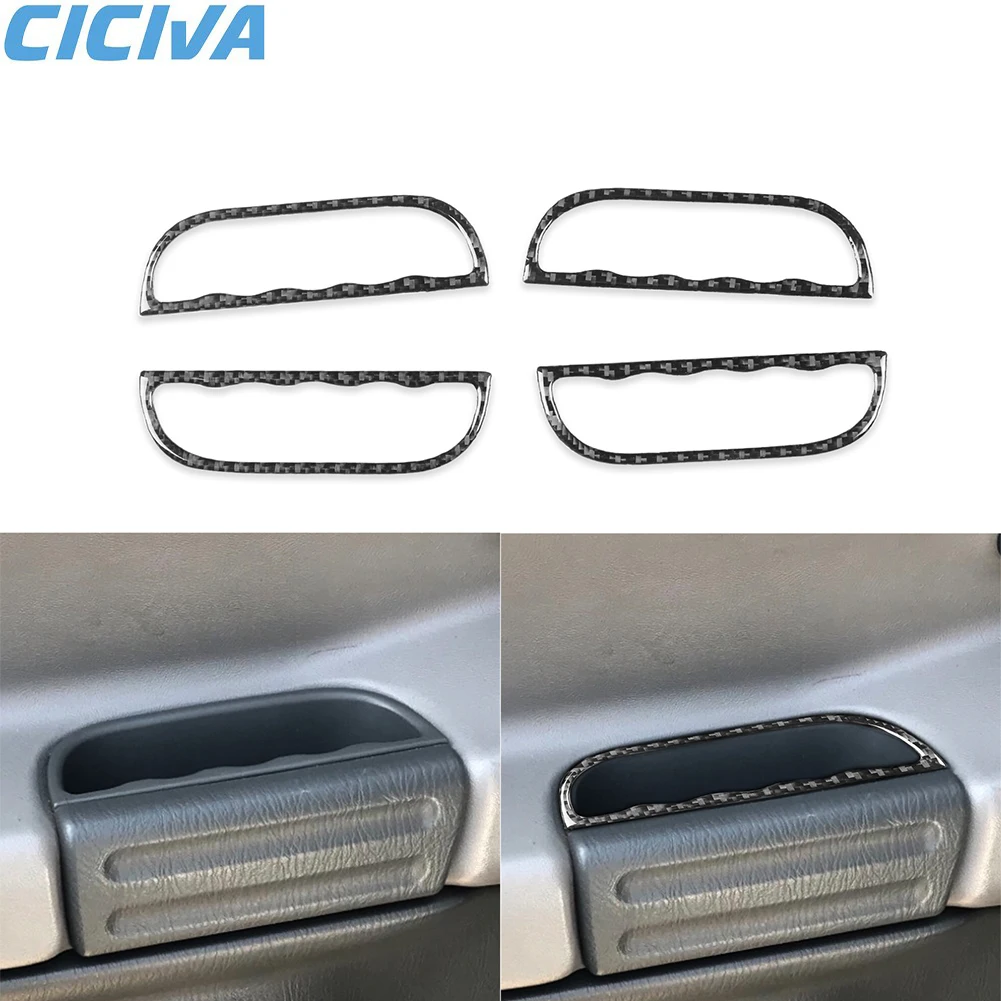 

For Suzuki Grand Vitara XL-7 1999-2002 Vitara For Chevrolet Tracker 1999-2004 Carbon Fiber Inside Door Handle Cover Trim Sticker