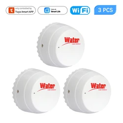 Tuya WiFi Smart Water Leak Detector Water Flood Sensor Smart Life APP Remote Monitoring Flood Alert Overflow Home Security