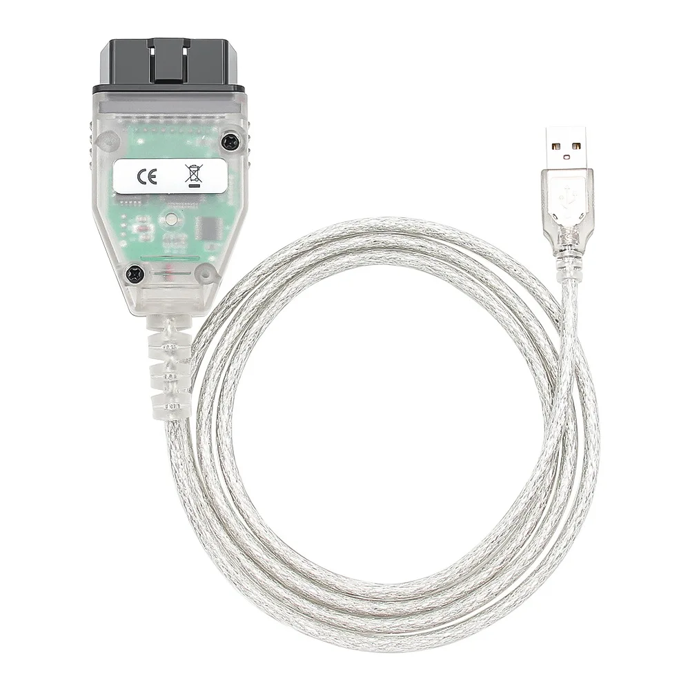 OBD2 adapter For USB for OLIVER K+Dcan FT232RL with Switch for E Chassis Car Diagnostic Cable