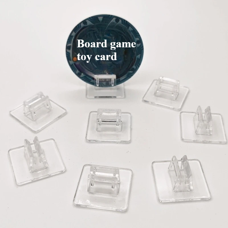 Transparent Plastic Stand Card Holder For 1-1.5mm Paper Card Board Game Cards Plastic Base Board Game Toy Accessories