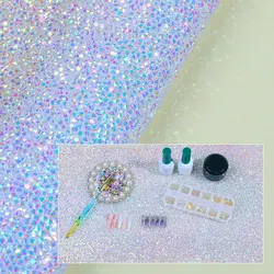 1pcs Diamond sequin Nail Art Table Mat Salon Practice Cushion Foldable Shining Hand Rests Scrub Hand Rest Manicure Tools
