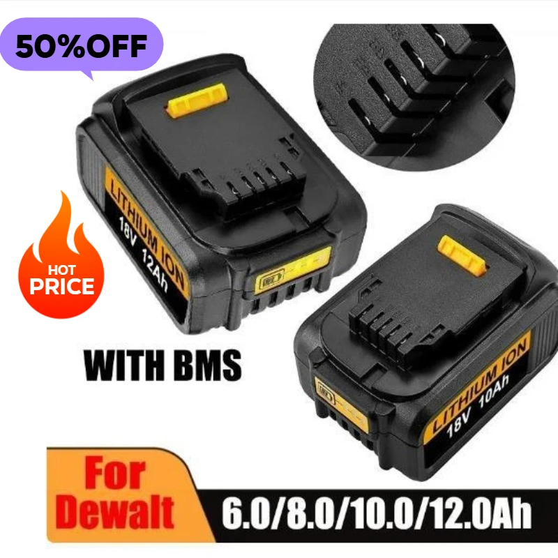 

Multi capacity Replacement Battery for DeWalt 18V DCB180 DCB200 Cordless Drills and Other Power Tools