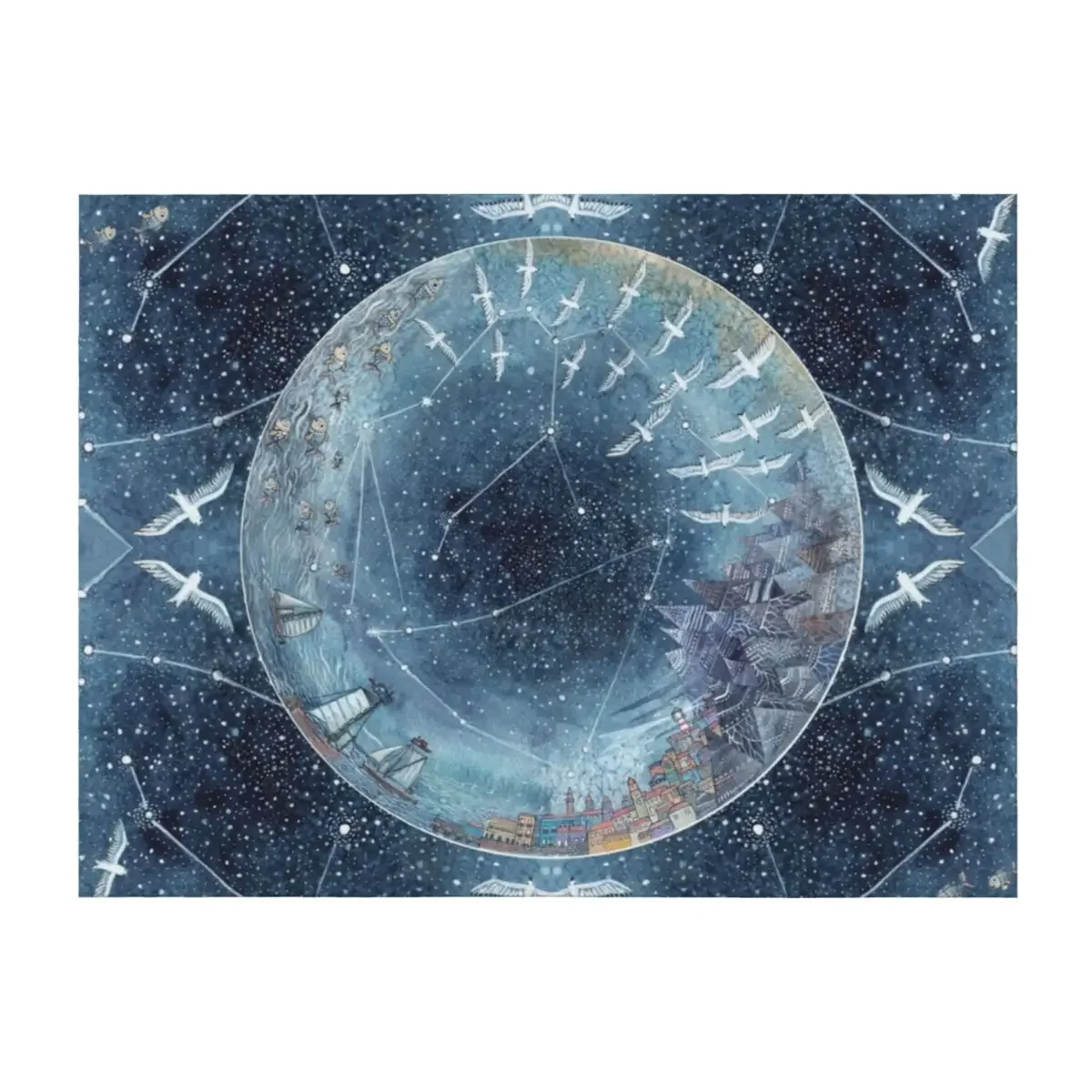 

Capricorn & Aquarius friendship Throw Blanket Travel Hair Luxury St Soft Big Blankets