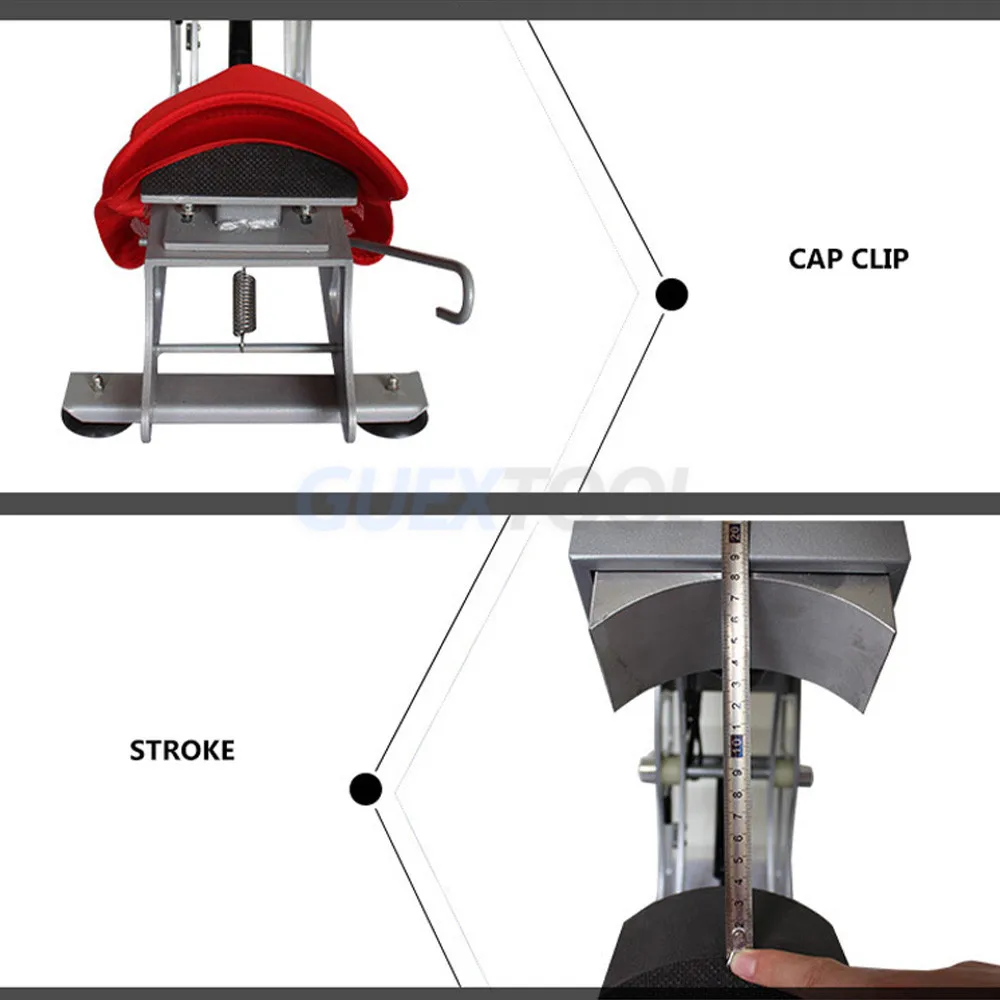 Portable Cap Heat Press Printer 2in1 Hat T-Shirt Sublimation Transfer Printing Machine 8*14/12*12 Hot Stamp Machine