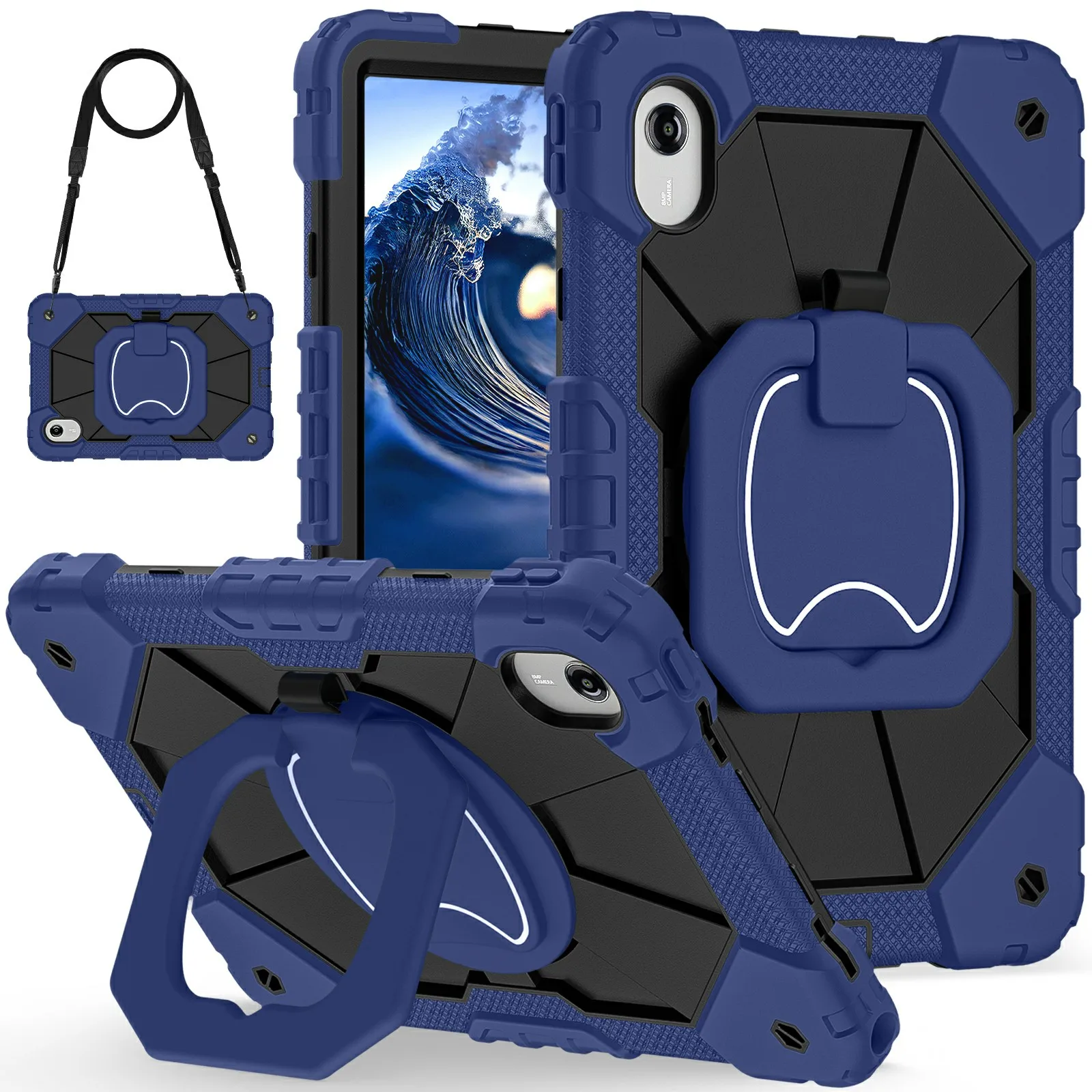 Tablet Case For Lenovo Idea Tab  /  Tab K11 Gen 2  /  Xiaoxin Pad 11 2025  /  Tab M11 Silicone + PC Hand Grip Kickstand Cover wi