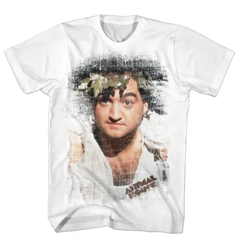 Animal House Tall T Shirt Distressed Toga Portrait White