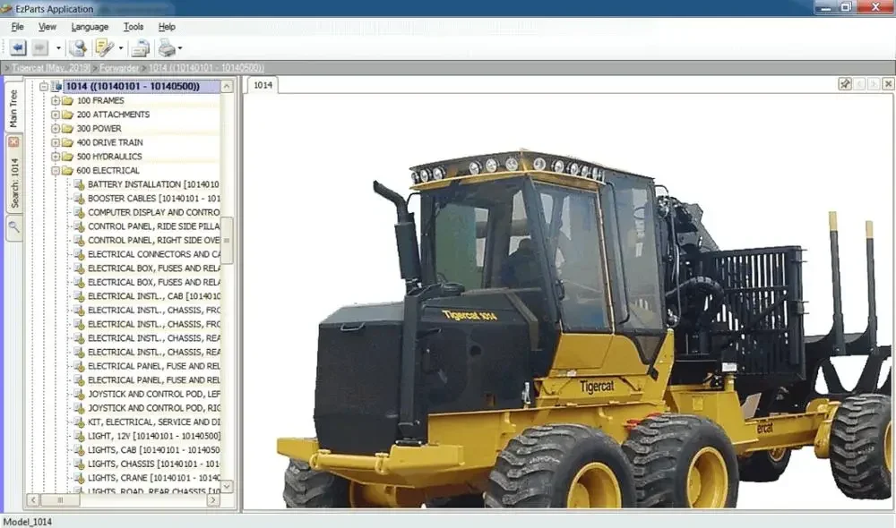 كتالوج قطع غيار TruckEPC لـ Tigercat -[11/2019]