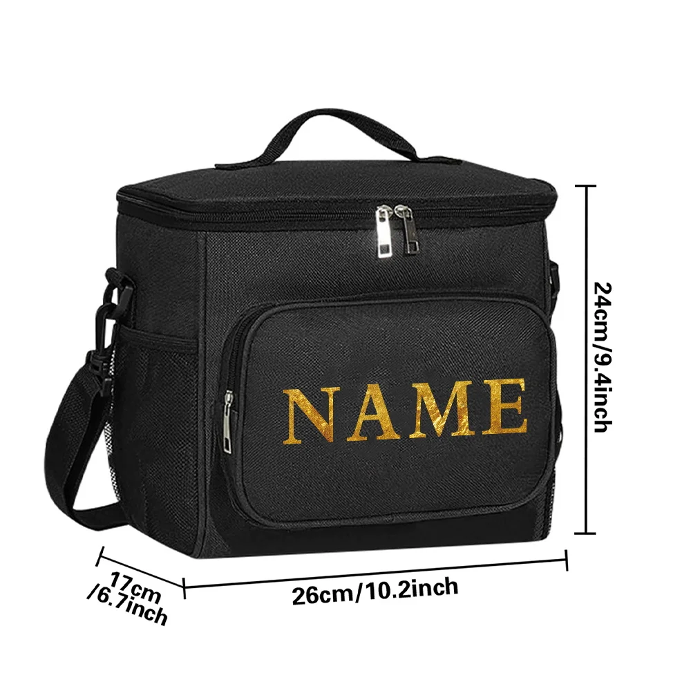Personalized Customized Outdoor Thick Insulation Lunch Bag Large Storage Bag Waterproof Picnic Lunch Bag
