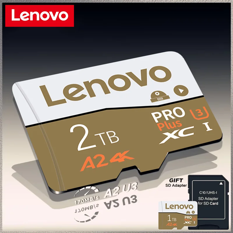 

Lenovo 2TB Высокоскоростная карта Micro TF SD 256 ГБ 128 ГБ TF Flash Карта памяти 1 ТБ Регистратор вождения Camere Cartão De Memória 512 ГБ