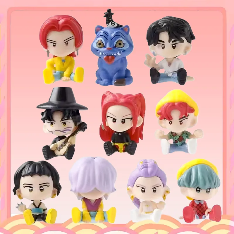 10 قطعة/المجموعة أنيمي KPop الشيطان هنتر دمية لعبة الفينيل رومي ميرا زوي شخصية الفينيل قناع صندوق أعمى حلية لعبة هدية الكريسماس