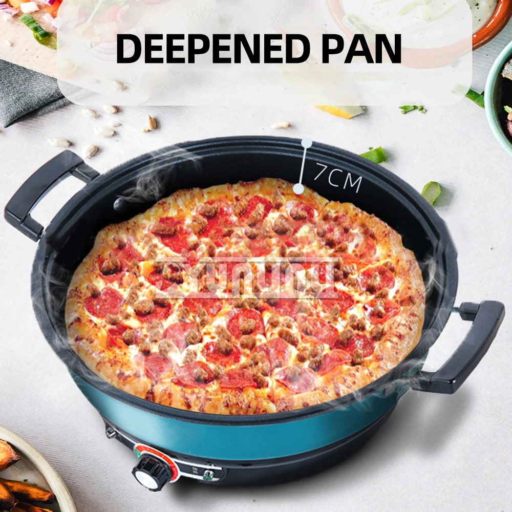 Multi-function Frying Non-stick Machine Household Deepen Electric Pancake Pot 2100W Cooking Pot