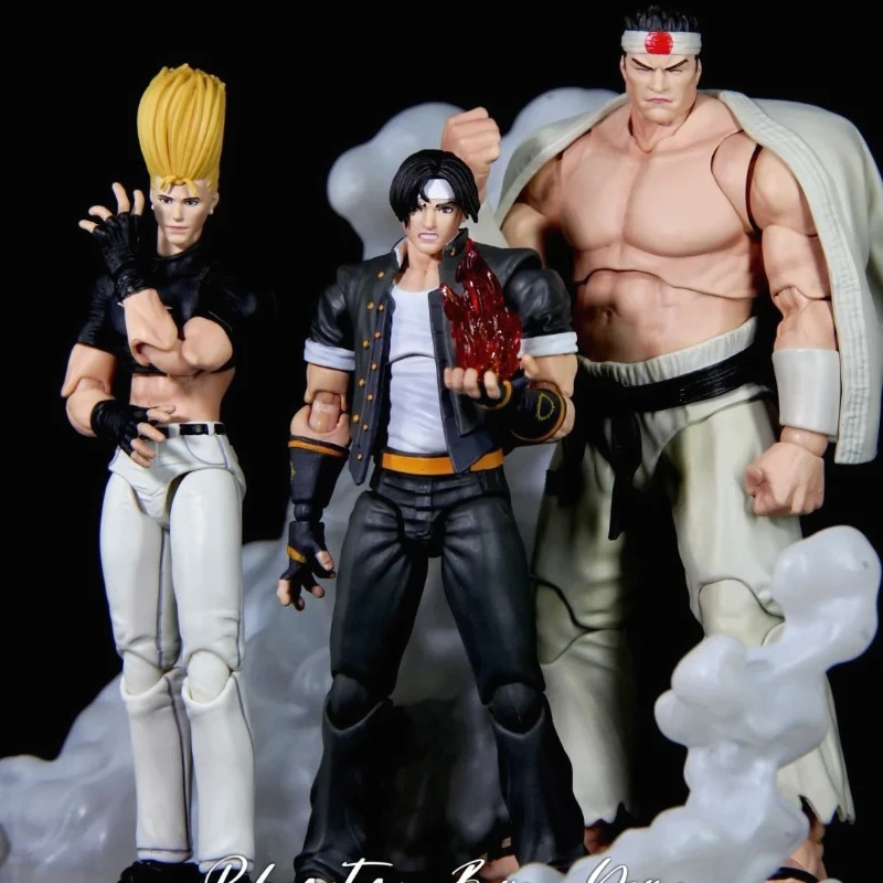 

Фигурка JOYTOY KOF 98UM Hero Team, военная модель, троица: Кёй Кусанаги, Терри, игровой персонаж, коллекционная игрушка, подарок для мальчика, новинка