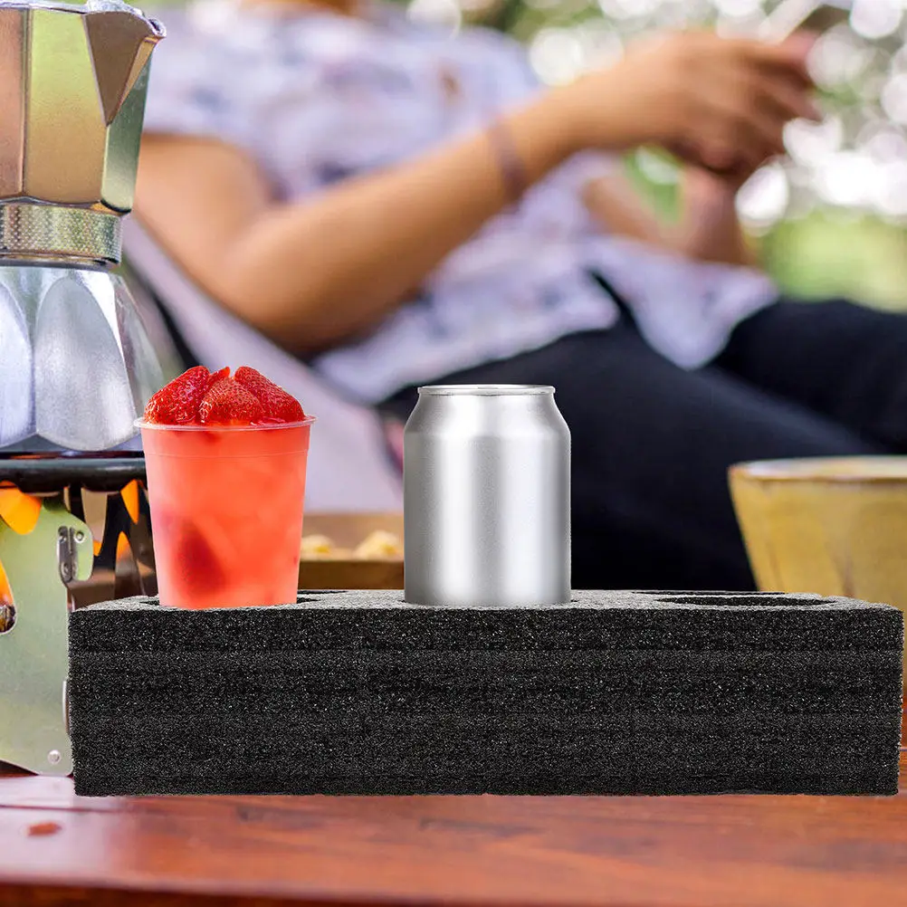 

Набор из 3-х подставок для напитков на вынос с 6 отверстиями, многоразовый держатель для стаканов для доставки, предотвращающий проливание холодных напитков