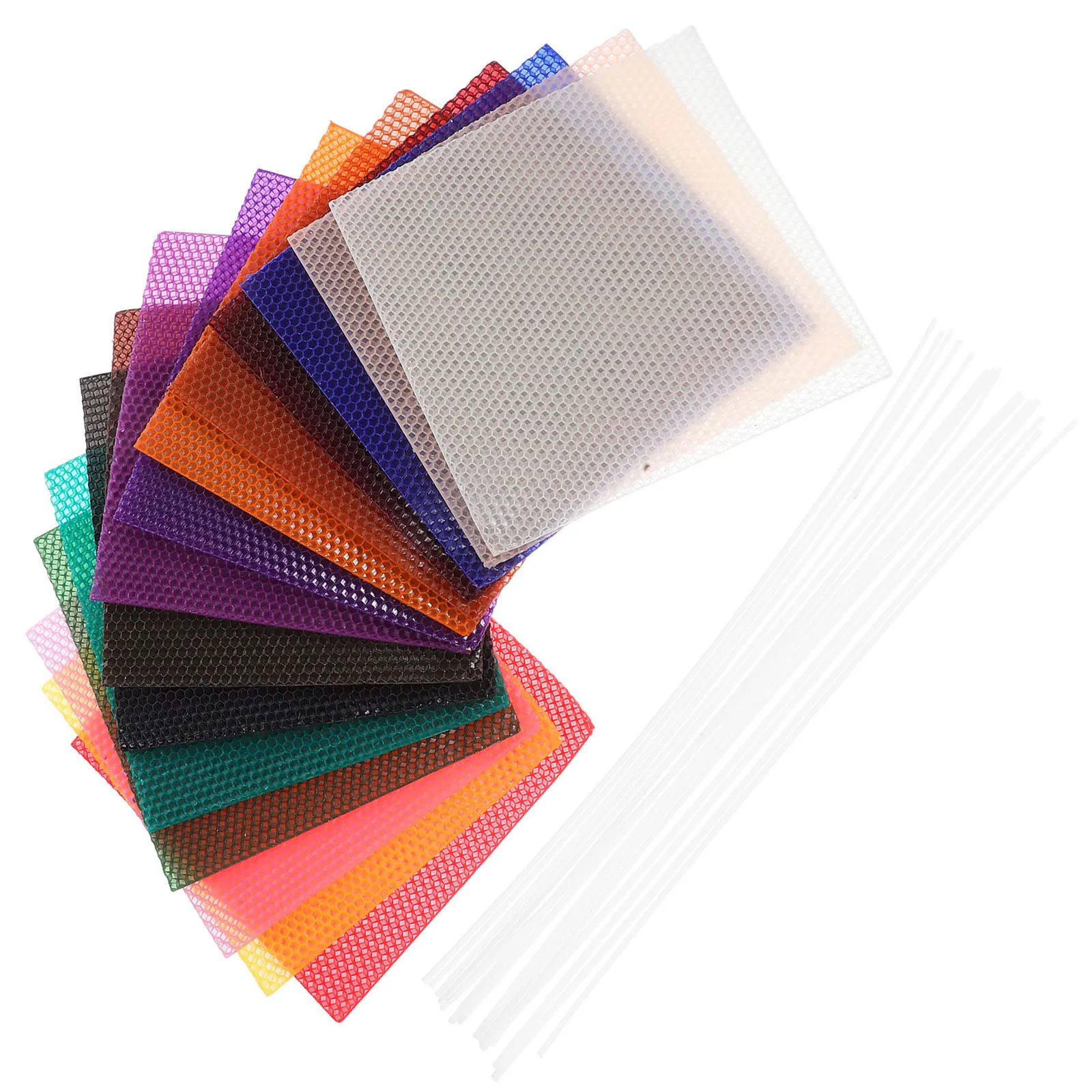 1 مجموعة صفائح شمع العسل Diy بها بنفسك صنع أوراق الشمع قبل قطع للحرف اليدوية عطلة الزفاف عيد ميلاد الشموع شمع العسل صنع عدة