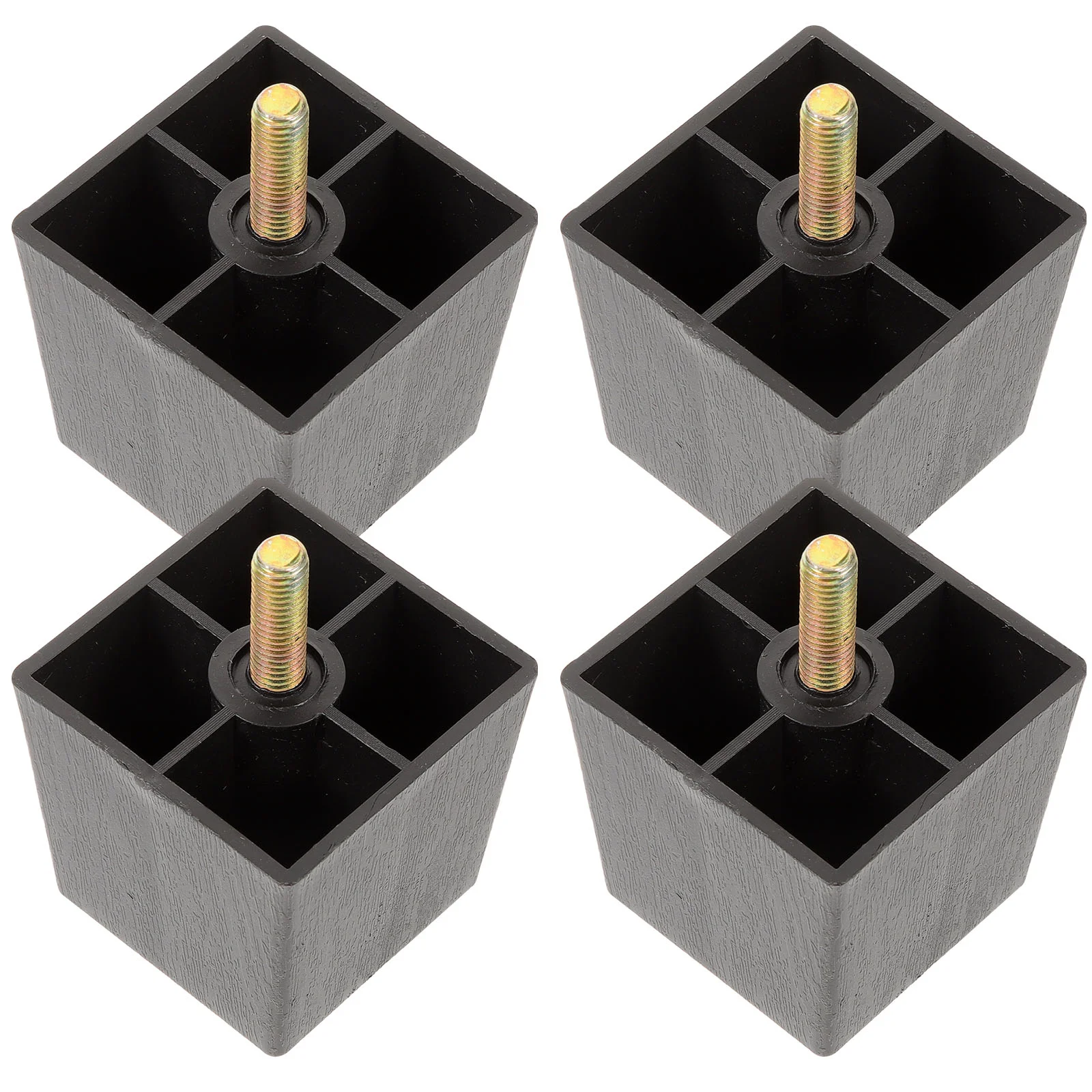 4 Pcs Rubber Plastic Sofa Legs Chair Replacement Outdoor Furniture for Couches Cabinet Feet Patio Bed