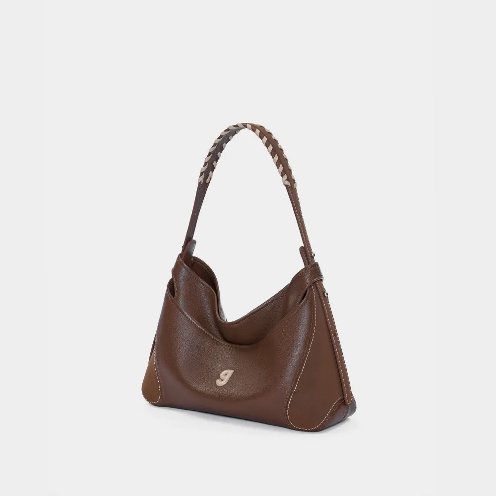 

KUNOGIGI Fashion Baseball Hobo Bag Small Size High-end Niche Handbag Shoulder Bag