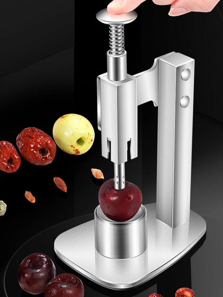 Stainless Steel Red Dates Corer Manual Jujube Pitter Cherry Olive Fruit Core Remover Seed Push Out Tools Kitchen Accessories