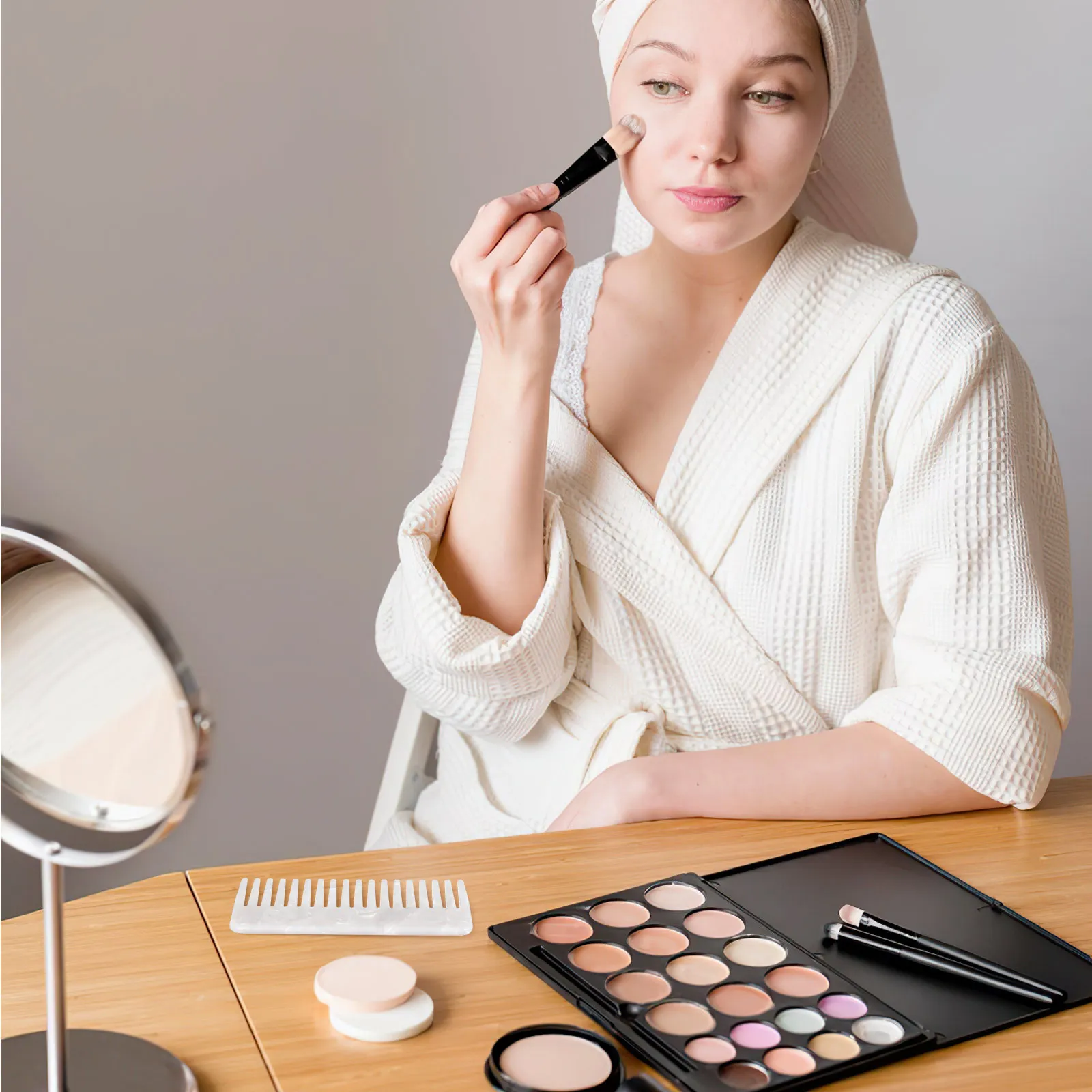 

1pc Anti Static Wide Tooth Detangling Tool For Women Fine Hair Care Stylish Colorful Comb Wide Tooth Comb Hair Salon Use