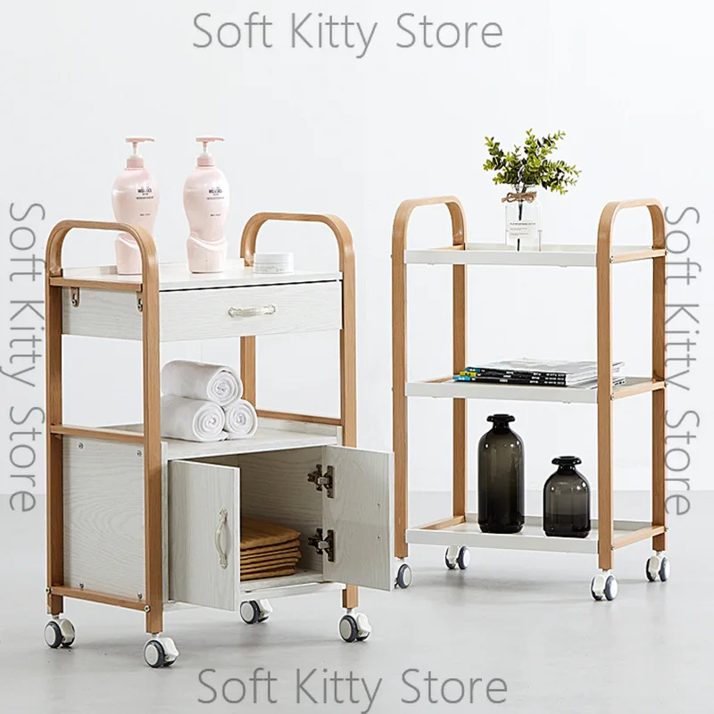 Beauty cart Beauty salon special trolley Hair and nail tool cart Beauty instrument Multifunctional mobile rack