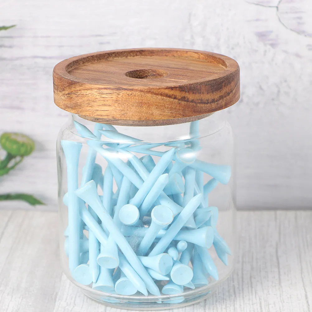 2 Frascos de Vidrio Transparente con Tapa de Madera para Té, Dulces, Miel, Granos, Nueces, Arroz, Frijoles, Almacenamiento de Alimentos en la Cocina, 500 ml