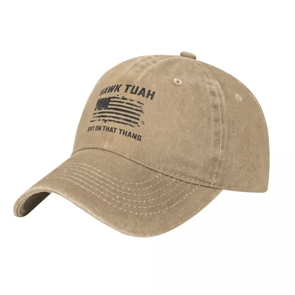 New Hawk Tuah Spit On That Thing Baseball Cap USA Flag Unisex Teens Sun-Proof Trucker Hat Summer Vintage Kpop Rock Baseball Caps