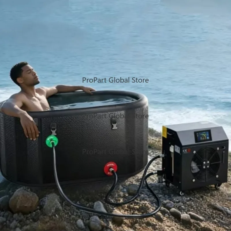 Customized Size Portable Outdoor Inflatable Cold Plunge Ice Bath Tub with Chiller for Adult Athletes Fitness Recovery