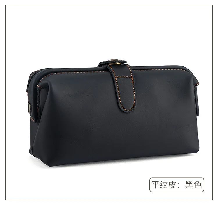 Echte Leder-Kosmetiktasche, multifunktionaler Reise-Toilettenartikel-Organizer für Damen, Herren, Unisex, Handytasche, Make-up-Tasche – Detail 18