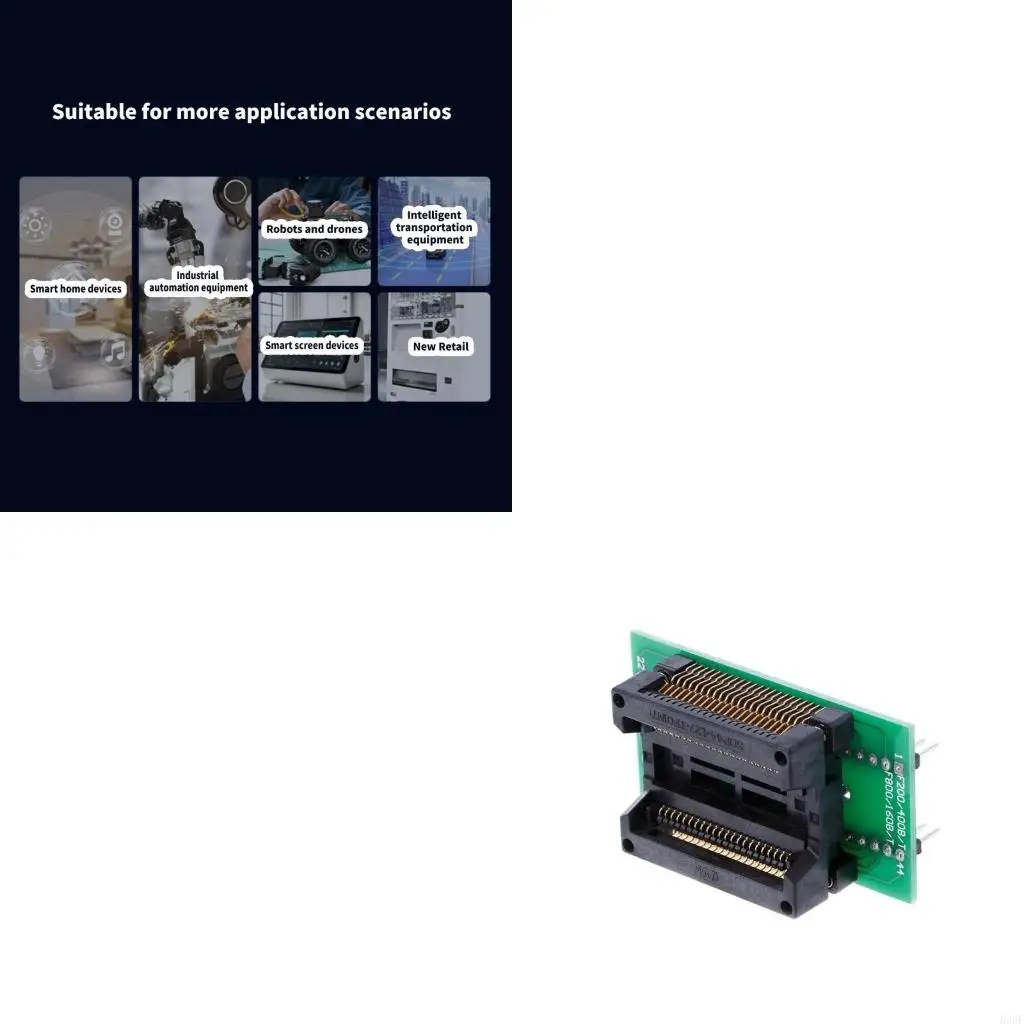 

896F Precise PSOP44 to DIP44 Conversion Adapter for T56 Programmer Efficient Prototyping and Development