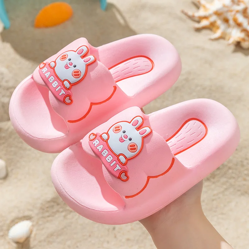 

pantufa Bear Slippers New Summer Thickened Indoor Boys and Girls Cartoon Cute Waterproof Anti Slip Home Children Shoes pantuflas