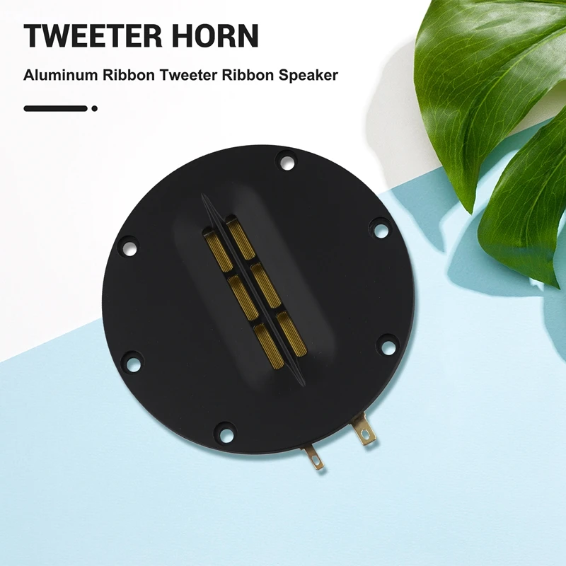 Hot Ttkk 2 Stuks Hoorns 4 Inch Pneumatische Tweeter Aluminium Lint Tweeter Lint Luidspreker Voor Lint Tweeter Tweeter Tweeter Hoorns