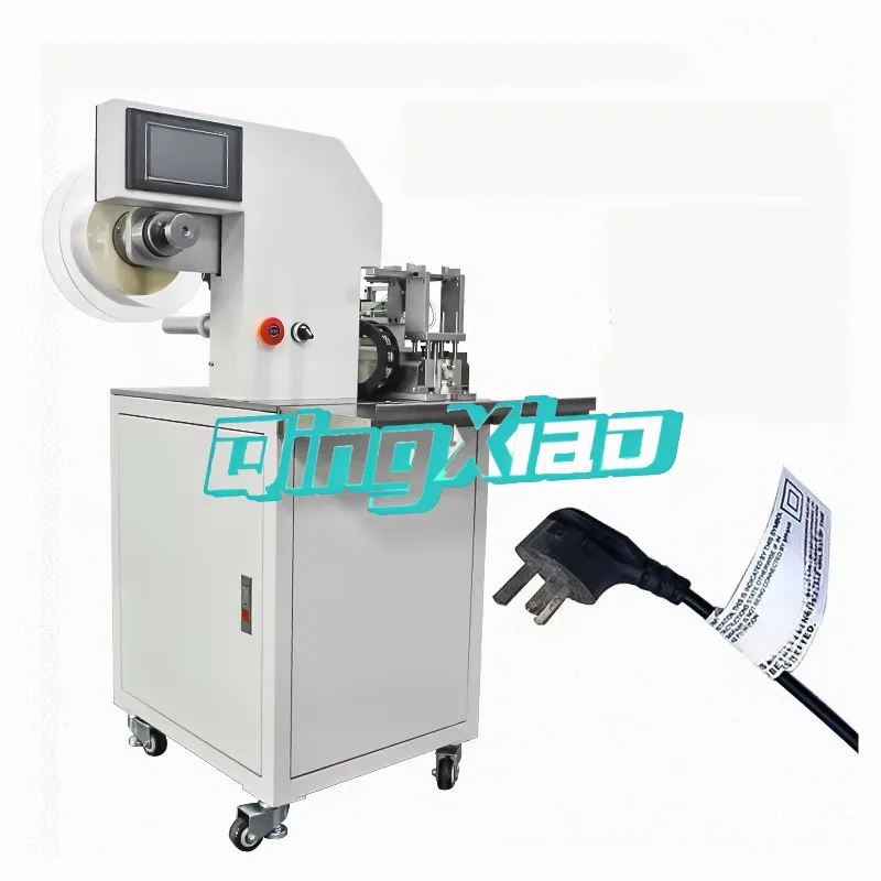 Semi Automatic Sticker Folding Wire Labeling Machine Ideal For Cables Marking Harness Sorting Electronic Wiring Processing Tasks