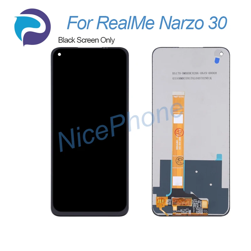 For RealMe Narzo 30 LCD Display Touch Screen Digitizer Replacement 6.5