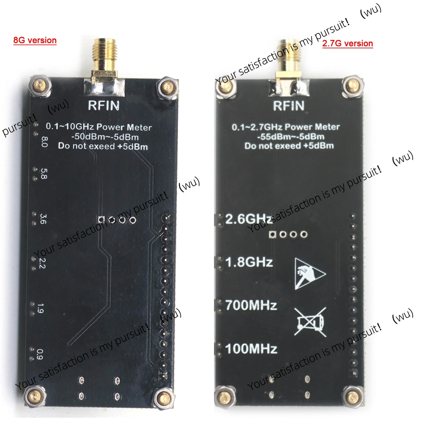 For 1MHz-8Ghz AD8319 RF Power Meter ARW227 2.4GHz Radio Antenna Amplifier Gain Signal Detector 915M 1.2G 1.5/2 4/5.8 GHz