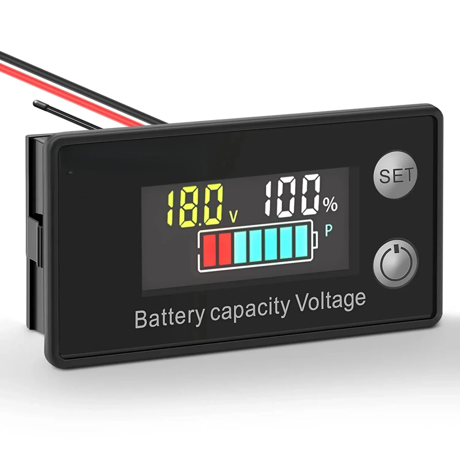 1PC SUPNOVA Battery Capacity Voltage Monitor 8-100V 12V 24V 36V 48V 60V 72V Tester for Car Motorcycle Golf Cart