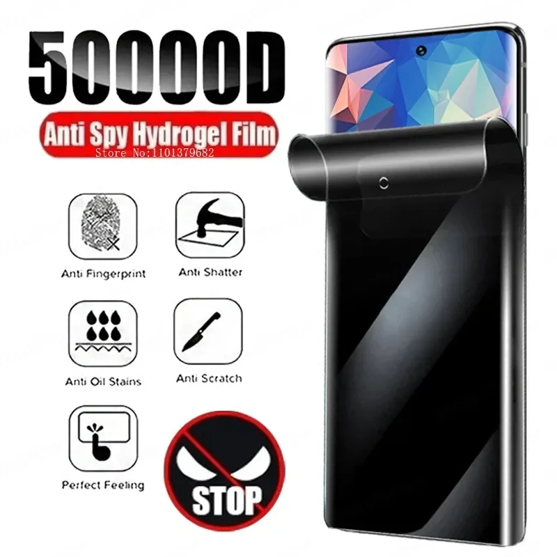 2Pcs Anti-Spy Hydroge Screen Protector For Samsung Galaxy S21 S22 S20 S23 S24 Ultra For Samsung Galaxy S9 Plus Note 20 10 Film