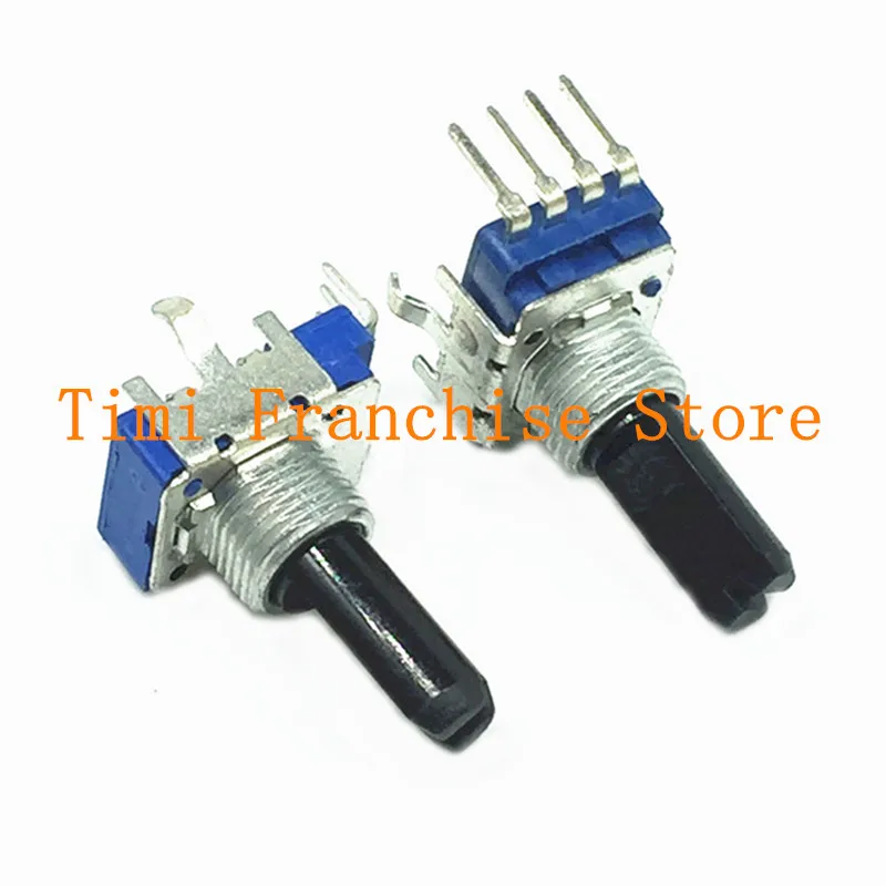 20PCS RK11 B1K B5K B10K B 50K B100K B200K Mono potentiometer volume adjustment shaft length 18mm half shaft 4Pin 11 type