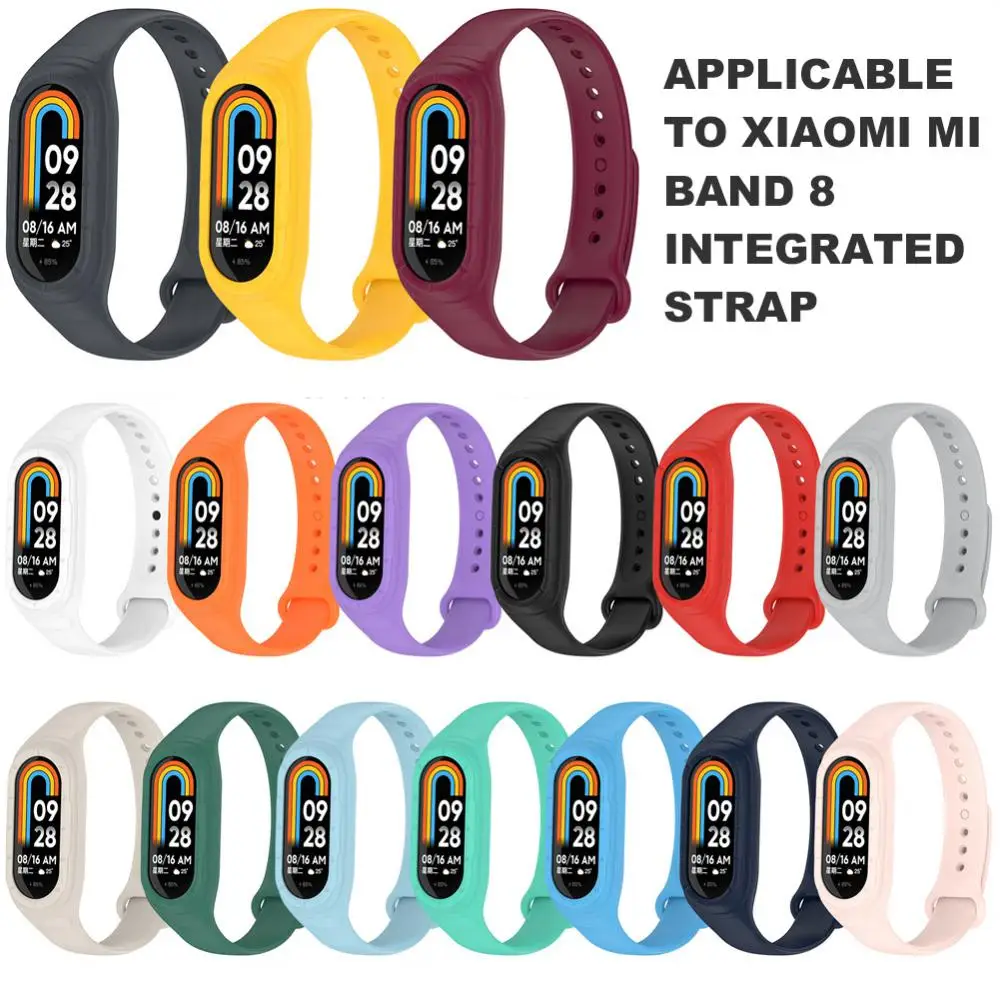 Xiaomi Mi Band 8用のスペアシリコンブレスレット,アクセサリー