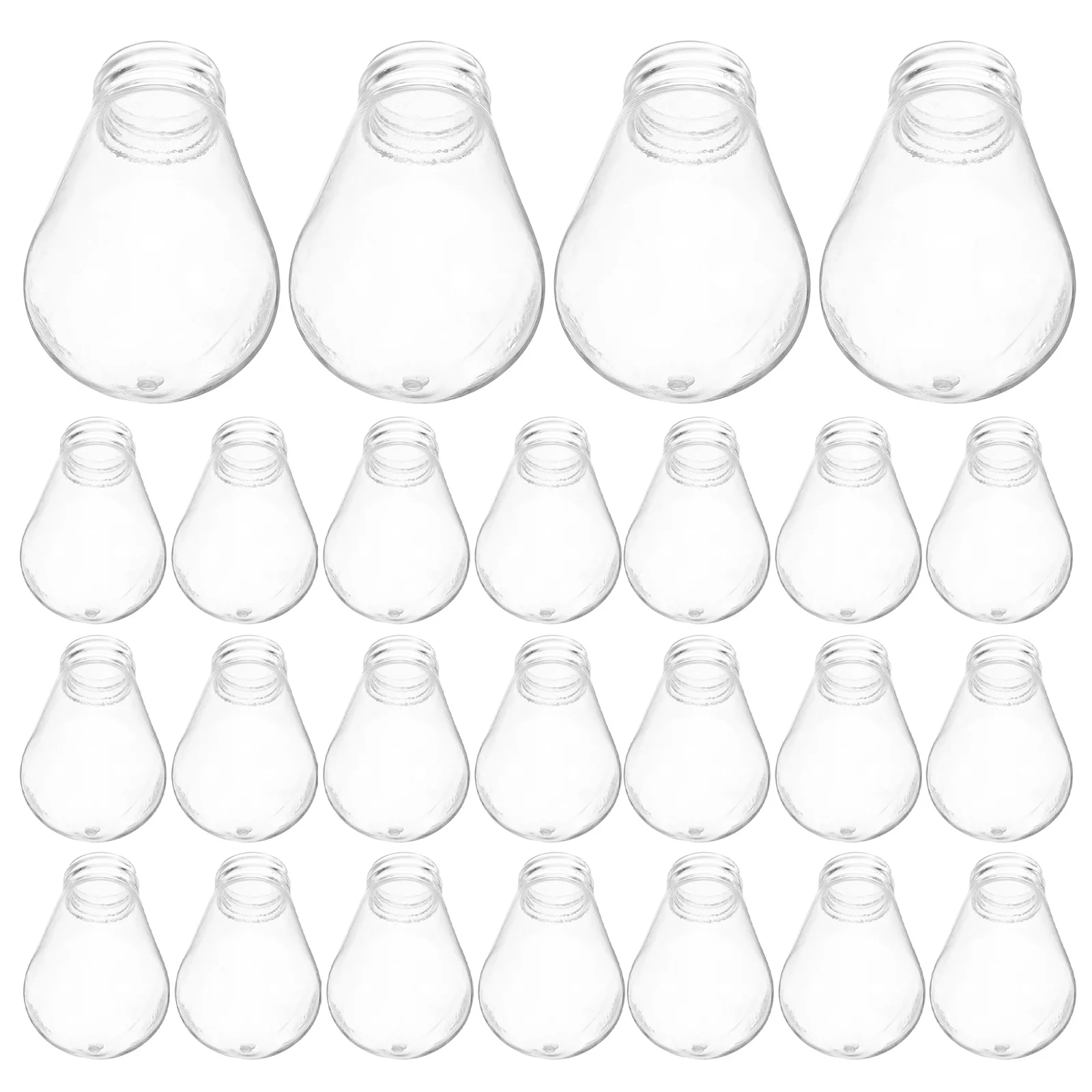 30 pezzi copri lampadine trasparenti E27 gabbie per lampadine in plastica per luci a corda copertura diffusore resistente al calore illuminazione decorativa