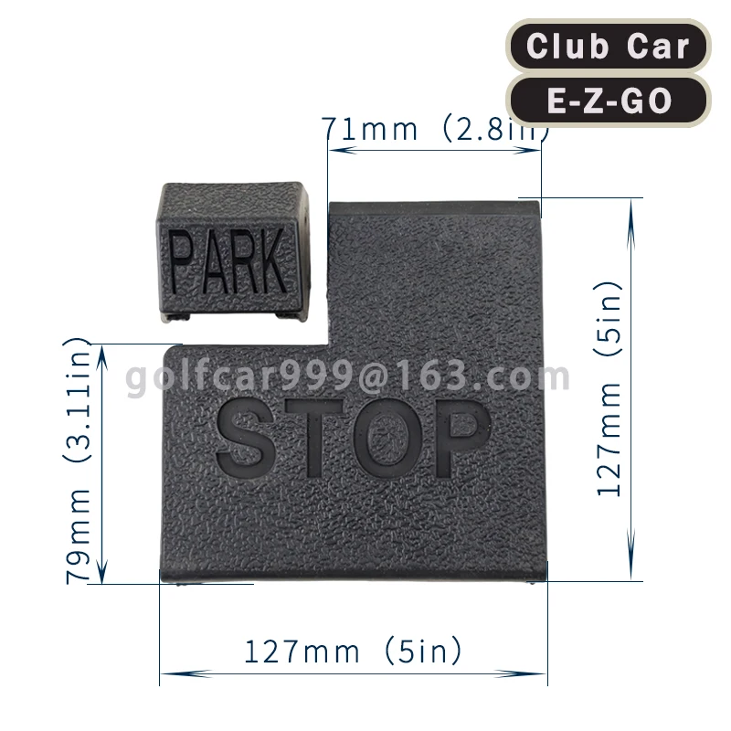 Golf cart Accelerator Pedal Pad +brake pedal Pad kit for Club Car Precedent 2004-present OEM#102558901，102559001，102559101