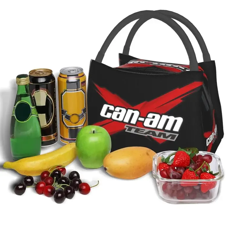 Can Am BRP ATV Logo Insulated Lunch Bags for Women Resuable Thermal Cooler Bento Box Beach Camping Travel