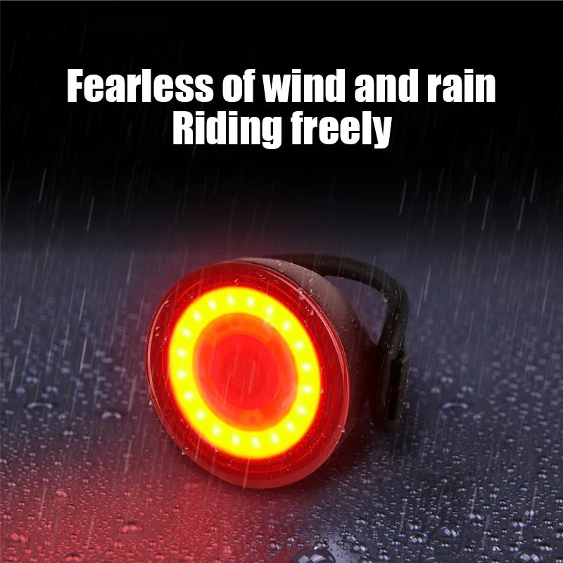 Bicycle Tail Lamp Headlight 60 Lumens Waterproof LED Warning Light Mountain Bike Luminous Night Riding Equipment Bike Lights