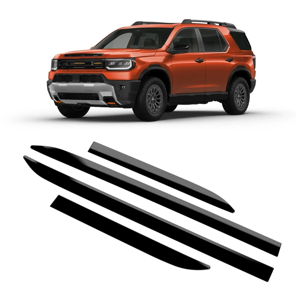 

LHD для Honda Passport 2025 2026 ABS, черная боковая накладка автомобиля, защита двери, автоматическая модификация, комплекты защитных чехлов для кузова, наклейка