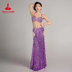 BellyDance Clothing Customized Senior Sequin Tassel Performance Set for Women Oriental Dance Professional Competition Costume