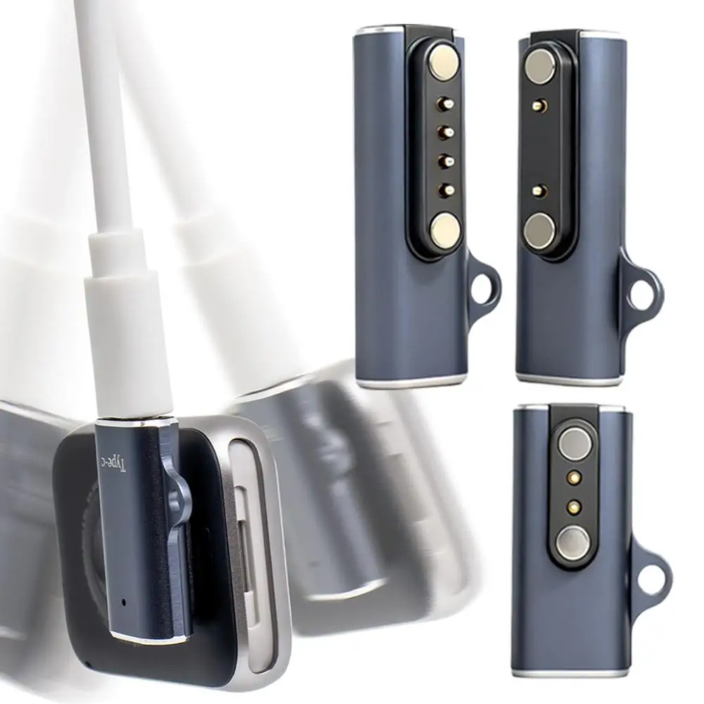 Bone Conduction Headphone Charging Adapter Indicator Light Aluminium Alloy Type-C to 7.62 2/4 Pin Converter Stable Safe