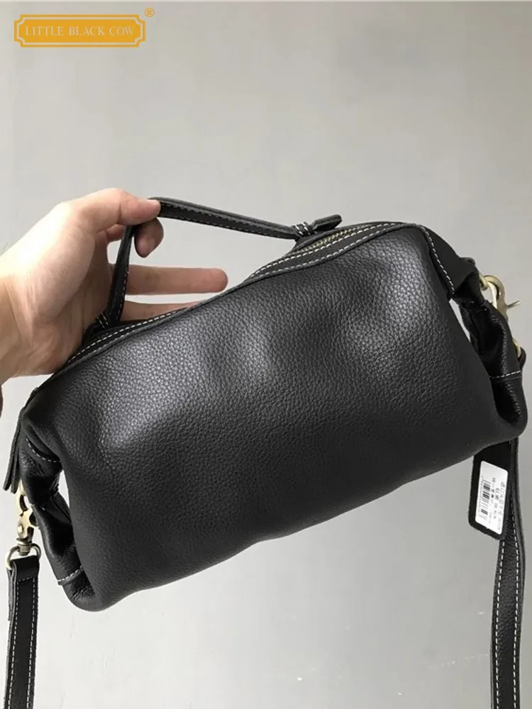 Damska damska torba na ramię w stylu poduszki designerska damska na co dzień prawdziwa skórzana torba Crossbody Softshell torebka