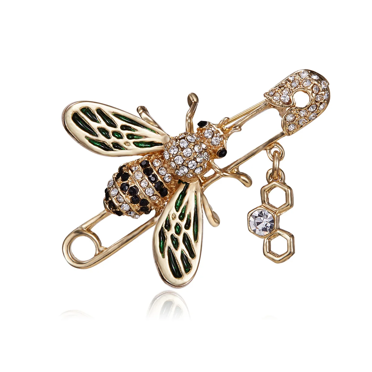 Kristall Kleine Biene Broschen Für Frauen Exquisite Vintage Strass Insekt Biene Anstecknadeln Tier Abzeichen Vielseitig Schmuck Geschenk – Detail 19