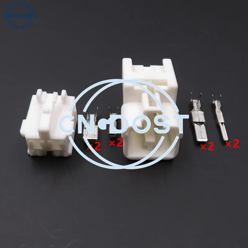 1 Set 4 Pin 1300-3849 7283-1144 Auto Brake Light Wiring Harness Plastic Housing Connector AC Assembly For Honda